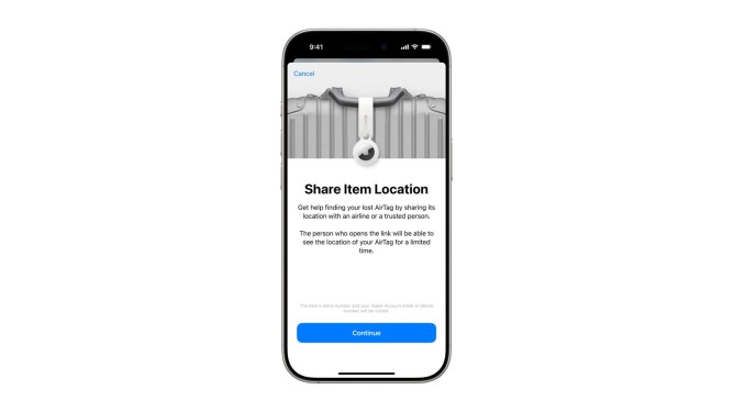 Apple share item location feat